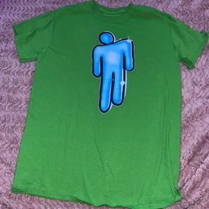 Green Billie Eilish T shirt.